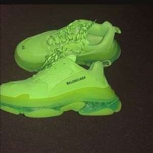 Triple s clear sole trainers size 9 men